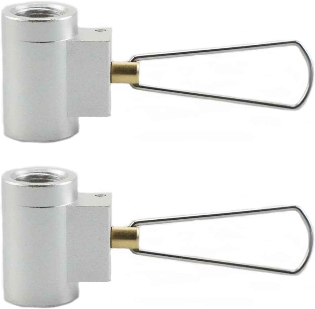 Gas Adapter Propane Refill Adapter Gas Tank Adapter Gas Tank Filler Valve Adapter Camping Stove Filler Valve（2Pcs）