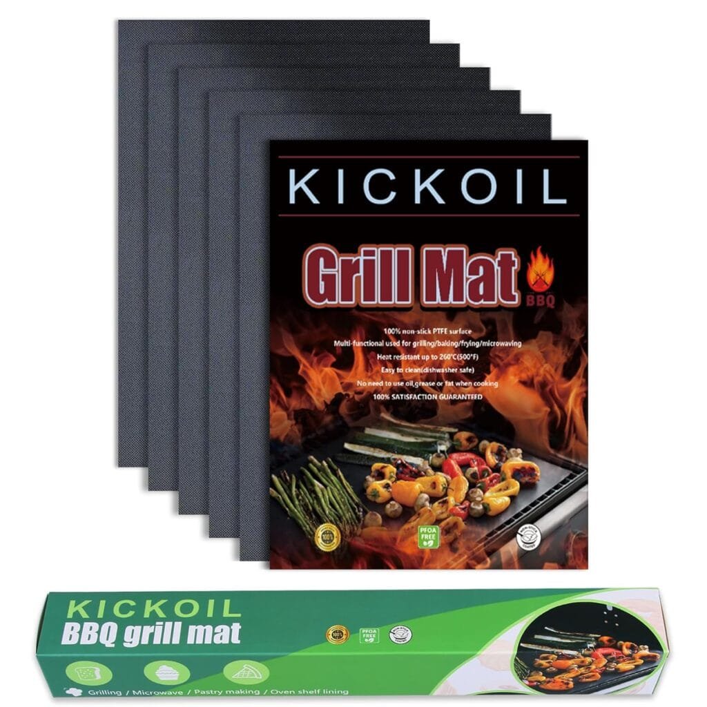 Grill Mats for Outdoor Grill Set of 5 Black BBQ Grill Tools BBQ Accessories Non-Stick Heavy Duty Grilling Mats Teflon Grill Sheets for Charcoal Grill Gas Electric Smokers Barbecue Camping RV Griller Grill Mats for Outdoor Grill Set of 5 Black BBQ Grill Tools BBQ Accessories Non-Stick Heavy Duty Grilling Mats Teflon Grill Sheets for Charcoal Grill Gas Electric Smokers Barbecue Camping RV Griller