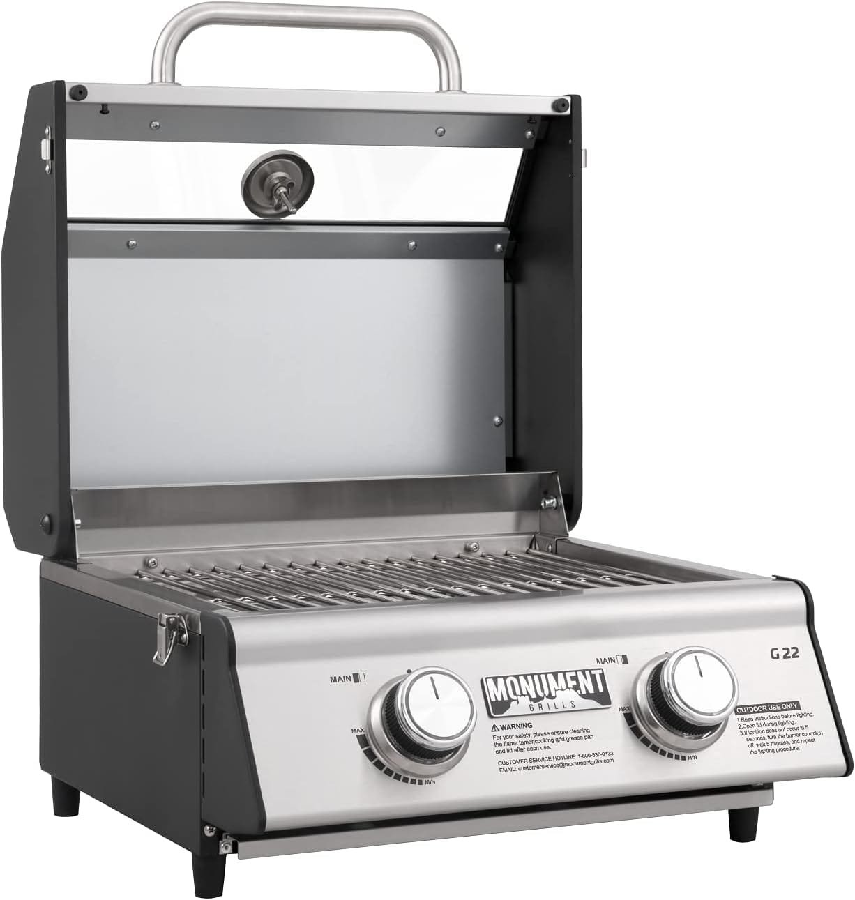 Monument Grills Clearview® 2-Burner Tabletop Propane Gas Grill Review