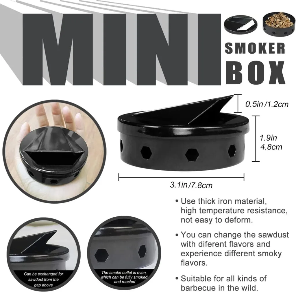 BBQ SMOKER BOX STEEL STAINLESS BBQ smoker box for GRILL Grilling Accessories for Barbecue Meat Smoking BBQ SMOKER BOX STEEL STAINLESS BBQ smoker box for GRILL Grilling Accessories for Barbecue Meat Smoking