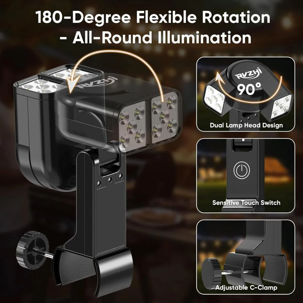 Grill Light BBQ Grilling Accessories - Funny Birthday Gifts for Men, Bright Dual Lamp Head Outdoor LED BBQ Light Smoker Grill Accessories, Unique Christmas Stocking Stuffers White Elephant Gifts Grill Light BBQ Grilling Accessories - Funny Birthday Gifts for Men, Bright Dual Lamp Head Outdoor LED BBQ Light Smoker Grill Accessories, Unique Christmas Stocking Stuffers White Elephant Gifts
