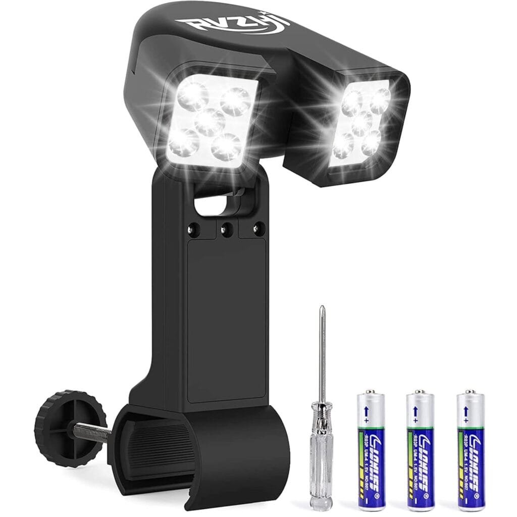 Grill Light BBQ Grilling Accessories - Funny Birthday Gifts for Men, Bright Dual Lamp Head Outdoor LED BBQ Light Smoker Grill Accessories, Unique Christmas Stocking Stuffers  White Elephant Gifts