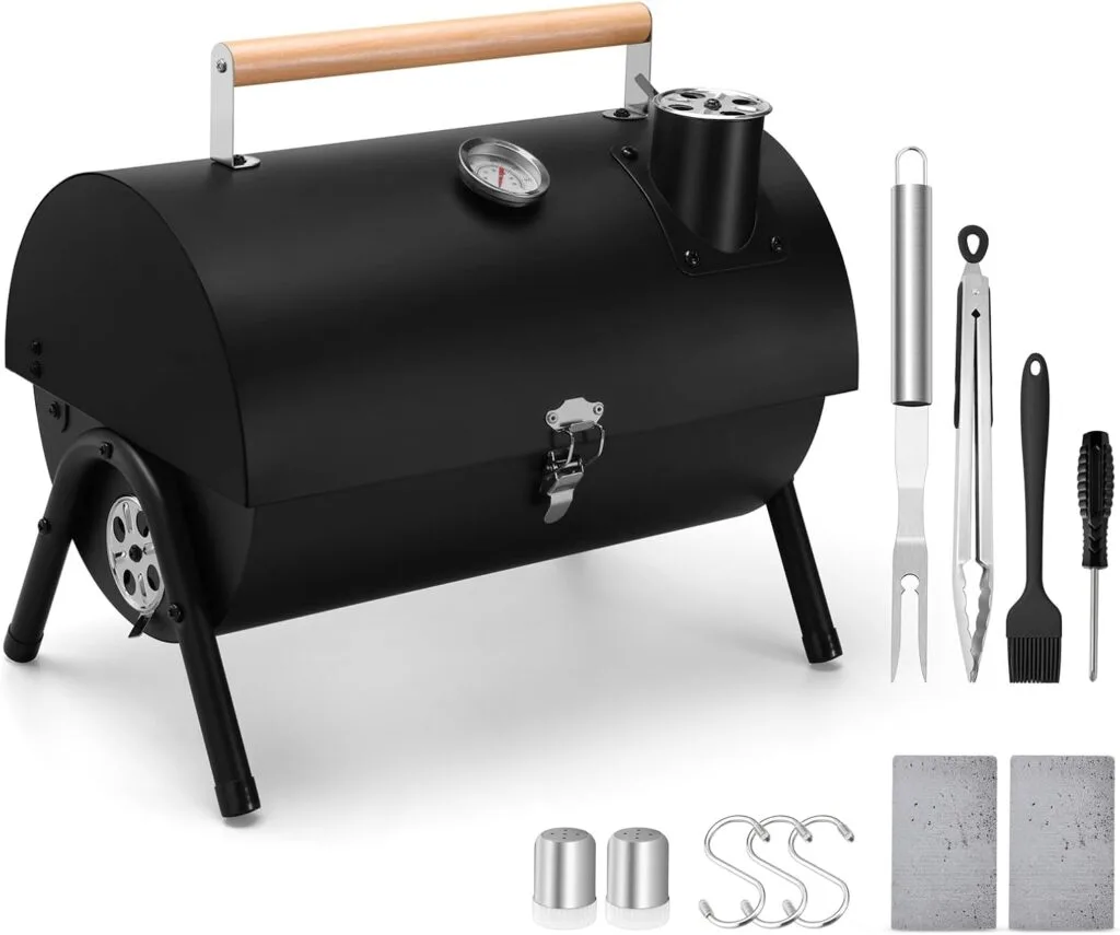 Portable Charcoal Grill Set of 12, Leonyo Tabletop Charcoal Grills, Compact Small BBQ Grill with Griddle Accessories for Outdoor Camping, Patio, Backyard, Beach, RV Traveling Portable Charcoal Grill Set of 12, Leonyo Tabletop Charcoal Grills, Compact Small BBQ Grill with Griddle Accessories for Outdoor Camping, Patio, Backyard, Beach, RV Traveling