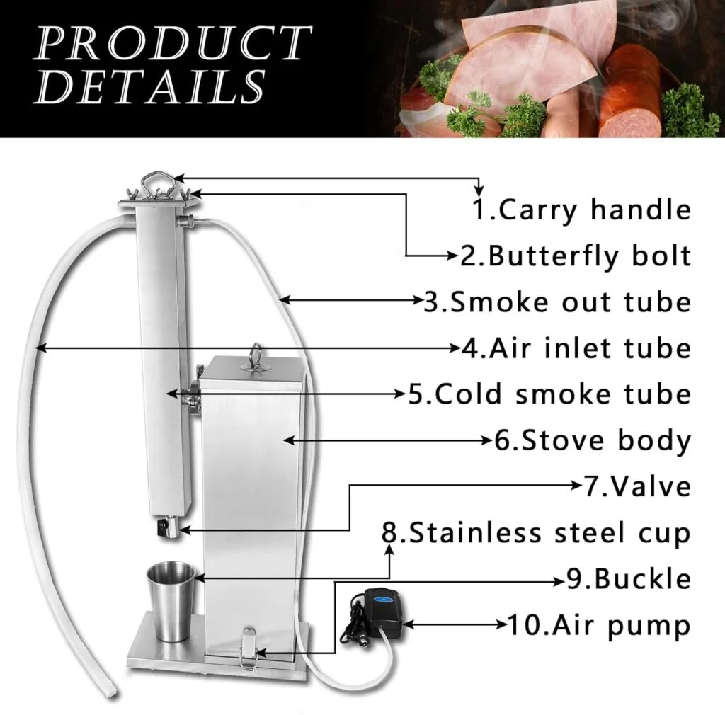 Marada Cold Smoke Generator Works with Any Outside BBQ Grill Hot or Cold Electric Smoker Pellet Accessory Add Natural Smoky Flavor to Meat Vegetable Electric Smoke Maker Marada Cold Smoke Generator Works with Any Outside BBQ Grill Hot or Cold Electric Smoker Pellet Accessory Add Natural Smoky Flavor to Meat Vegetable Electric Smoke Maker