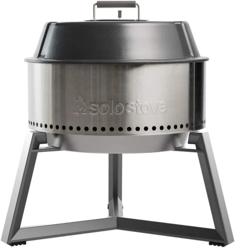 Solo Stove Modern Grill Ultimate Bundle Heavy Duty Portable Charcoal Grill for Outdoors great BBQ Smoker Grill Includes Grilling Accessories and Cooking for Camping