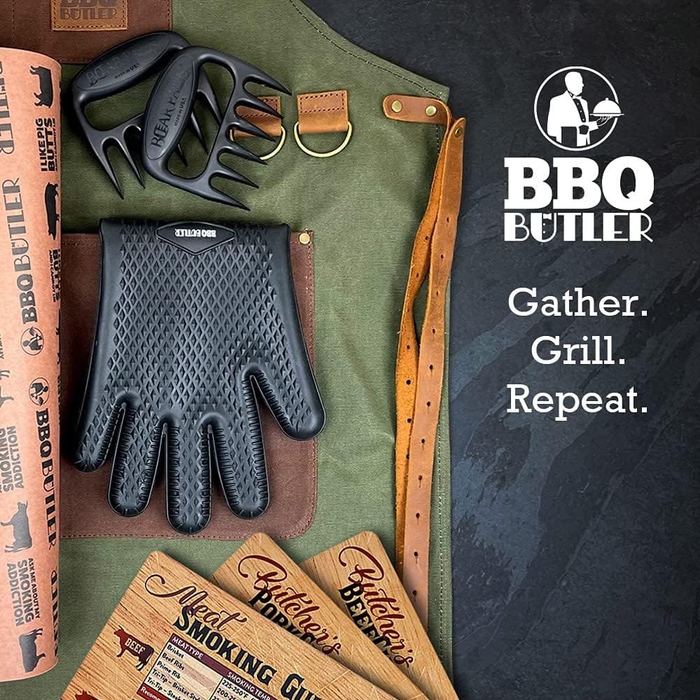 Bear Paws Meat Smoking Guide Magnet - Smoker Accessories - Grilling/BBQ Quick Reference Smoking Chart - Wood Chips - Wood Pellets - Time and Temperature