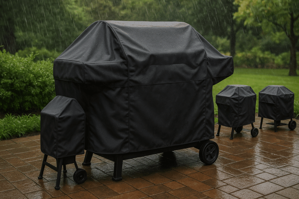 ICOVER 82in Grill Cover 600D Heavy-Duty Waterproof Patio Outdoor Canvas BBQ Barbecue Smoker/Grill Cover for Weber Char-Broil Brinkmann Holland and JennAir ICOVER 82in Grill Cover 600D Heavy-Duty Waterproof Patio Outdoor Canvas BBQ Barbecue Smoker/Grill Cover for Weber Char-Broil Brinkmann Holland and JennAir