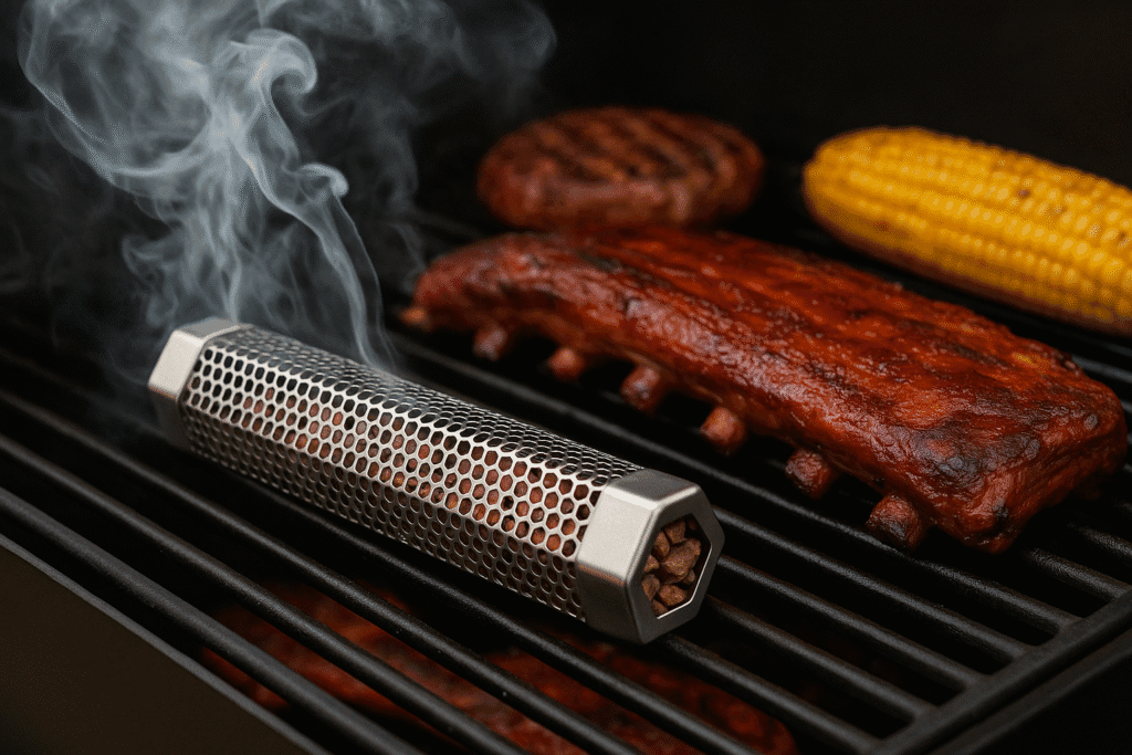 Pellet Smoker Tube 6inch Smoke Tube - Stainless Steel Wood Tube - Suitable for Any Grill or Smoker - Adds Delicious Wood Smoke Flavor on Your Barbecue Food (6 inch) Pellet Smoker Tube 6inch Smoke Tube - Stainless Steel Wood Tube - Suitable for Any Grill or Smoker - Adds Delicious Wood Smoke Flavor on Your Barbecue Food (6 inch)