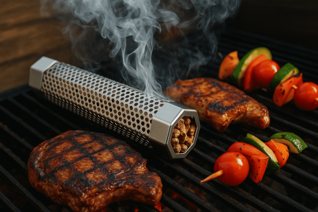 Pellet Smoker Tube 6inch Smoke Tube - Stainless Steel Wood Tube - Suitable for Any Grill or Smoker - Adds Delicious Wood Smoke Flavor on Your Barbecue Food (6 inch) Pellet Smoker Tube 6inch Smoke Tube - Stainless Steel Wood Tube - Suitable for Any Grill or Smoker - Adds Delicious Wood Smoke Flavor on Your Barbecue Food (6 inch)
